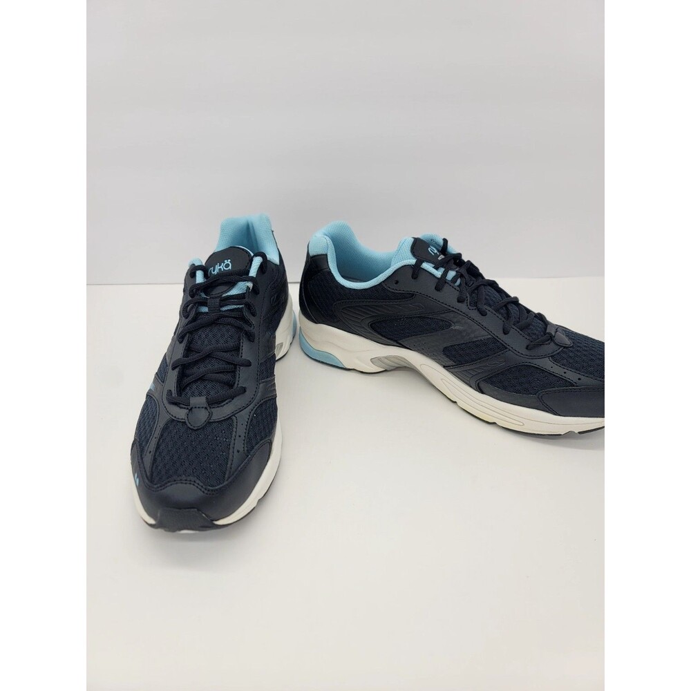 Ryka Womens Shoes Size 11W Black Blue Womens 747350 Athletic Shoes New Sneakers